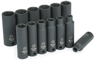 3/8 in. Drive Impact Socket Set - 13-Pc, Metric DW