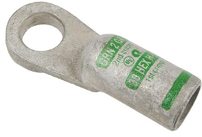 3/0-Gauge Heavy-Wall Crimp Battery Cable Lug - 1/2 in. Hole