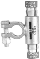 Battery Cable Flag Terminal - 1 and 2 Gauge Tee