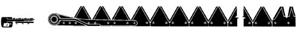 Hay Mower Knife - 9 ft. Riveted Under-Serrated for Case IH