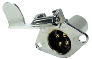 Trailer Wiring Plug - 4-Way Round Female, Vehicle Side