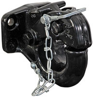Rigid-Mount Pintle Hook - 20 Ton, Drop Forged