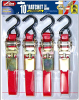 Ratchet Strap - 1 in. x 10 ft., 4-Pack
