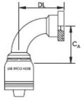Code 61 Flange 90 Degree Bend