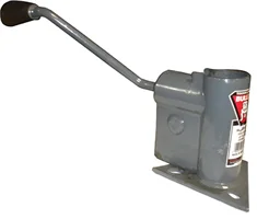 A-Frame Gear Box and Crank Assembly for Rack-and-Gear Jack
