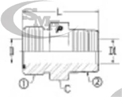 Male Pipe Connector - 3/8 in. OFS x 1/2 in.