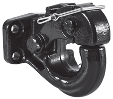 Rigid-Mount Pintle Hook - 6 Ton, Drop Forged