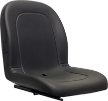 Deluxe High-Back Seat for Lawn and Garden - Black Vinyl