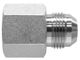 JIC Tube Reducer - Female JIC x Male JIC, Steel