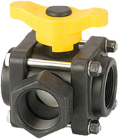 Banjo V150SL Side-Load Three-Way Ball Valve - 1-1/2 in. FNPT