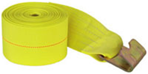 Winch Strap - 4 in. x 30 ft. - Flat Hooks
