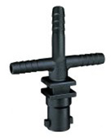 QuickJet Triple-Barb Nozzle Body - 3/8 in. Hose, No Diaphragm