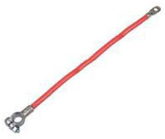 Battery Cable - 19 in., 2AWG Top-Post Straight x 7/16