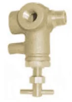 3-Outlet Brass Valve - 1/2 in.