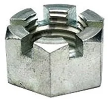 Hex Nut - 1-1/2 in., Slotted, Zinc