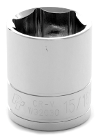 6-Point Impact Socket - 15/16 in., 1/2 in. Drive