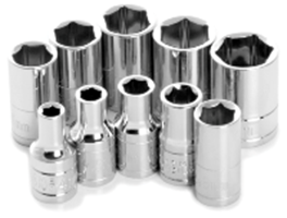 Metric 6-Point Socket Set - 10-Pc, 1/4 in. Drive