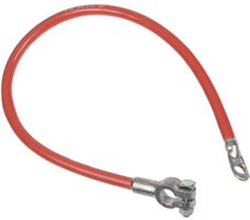 Battery Cable - 17 in., 3AWG Top-Post Straight x 7/16