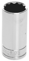 12-Point Deep-Well Impact Socket - 7/8 in., 3/8 in. Drive