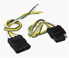 4-Pole Flat Trailer Wiring Extension - 12 in.