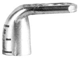 1 & 2 AWG Battery Stud - 90 Degree, Crimp/Solder
