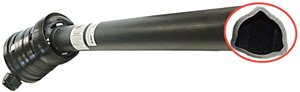 CV Tractor Half Shaft - Series 8, 1-3/8 in. x 6-spline