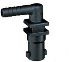 QuickJet Single-Barb Nozzle Body - 3/8 in. Hose, No Diaphragm
