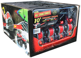 Retractable Straps - 1 in. x 10 ft., 4-Pack