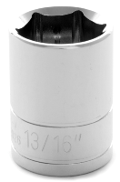 6-Point Impact Socket - 13/16 in., 1/2 in. Drive