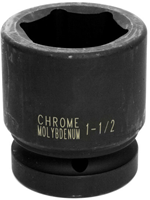 6-Point Standard Impact Socket - 1-1/2 in., 1 in. Drive