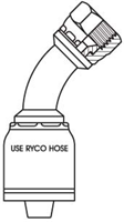 JIC Female 45 Degree Bend - 7/16 in. x 1/4 in.