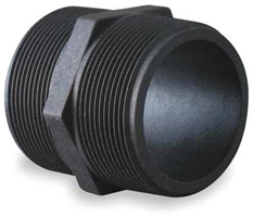 Poly Nipple - 3/8 in. MNPT x 3/8 in. MNPT