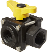 Banjo V125SL Side-Load Three-Way Ball Valve - 1-1/4 in. FNPT