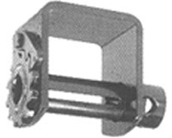 Bolt-On Trailer Strap Winch - 4 in., Right-Handed
