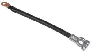 Battery Cable - 12 in., 0 AWG, 3/8 Eyelet