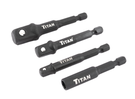 Impact Socket Adapter with Magnetic Bit - 4-Pc.