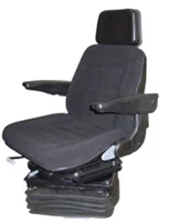 Adjustable Seat with Suspension - Black Vinyl
