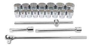 SAE Socket Set - 1 in. Dr. - 20-Pack
