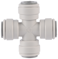 Acetal Cross - 3/8 in. Gray