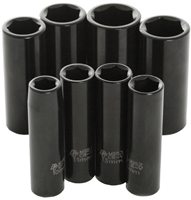 Metric Deep Impact Socket Set - 3/8 in. Drive