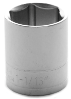 6-Point Impact Socket - 1-1/16 in., 1/2 in. Drive