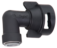 Push-to-Connect Cap - 90 Deg, 3/8 in.