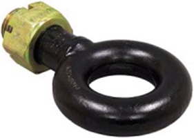 Swivel Mount Tow Ring Assembly - 3 in. Ring, Short Shank