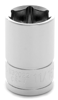 6-Point Impact Socket - 11/16 in., 1/2 in. Drive