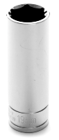 Deep-Well 6-Point Impact Socket - 19 mm