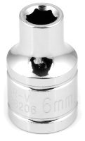 6 mm x 6-Point Impact Socket - 3/8 in. Drive