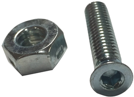 Countersunk Bolt and Nut - 7/32 in. x 9/16 in.