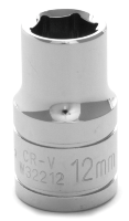 Impact Socket - 12 mm x 6-Point, 1/2 in. Drive