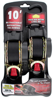 Retractable Ratchet Straps - 1 in. x 10 ft., 2-Pack