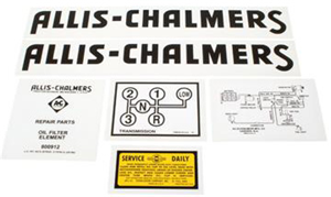Allis Chalmers Decal Set - G